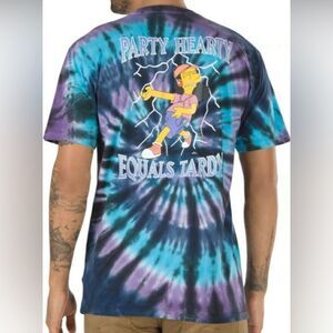 The Simpsons x Vans Party Hardy Otto Short Sleeve Tie Dye T-Shirt Vintage Large